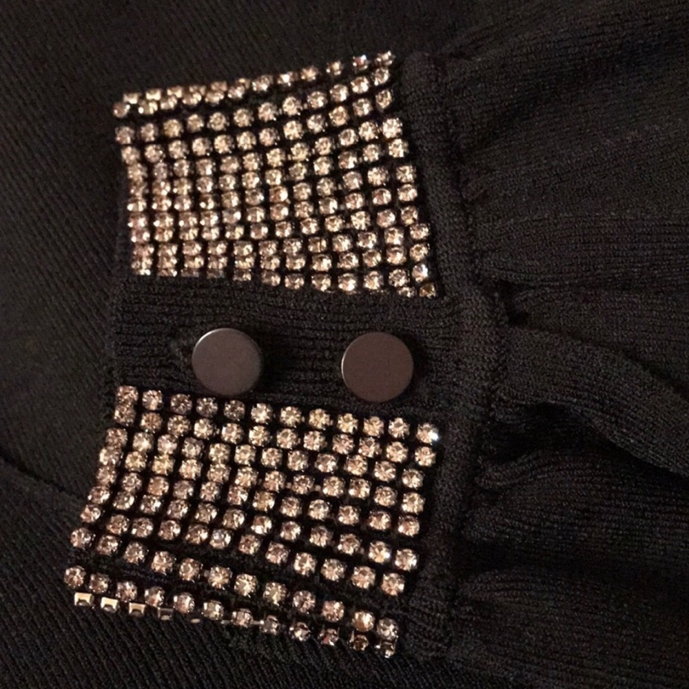NWT MILLY Rhinestone-Cuff Pullover - Picture 3 of 6
